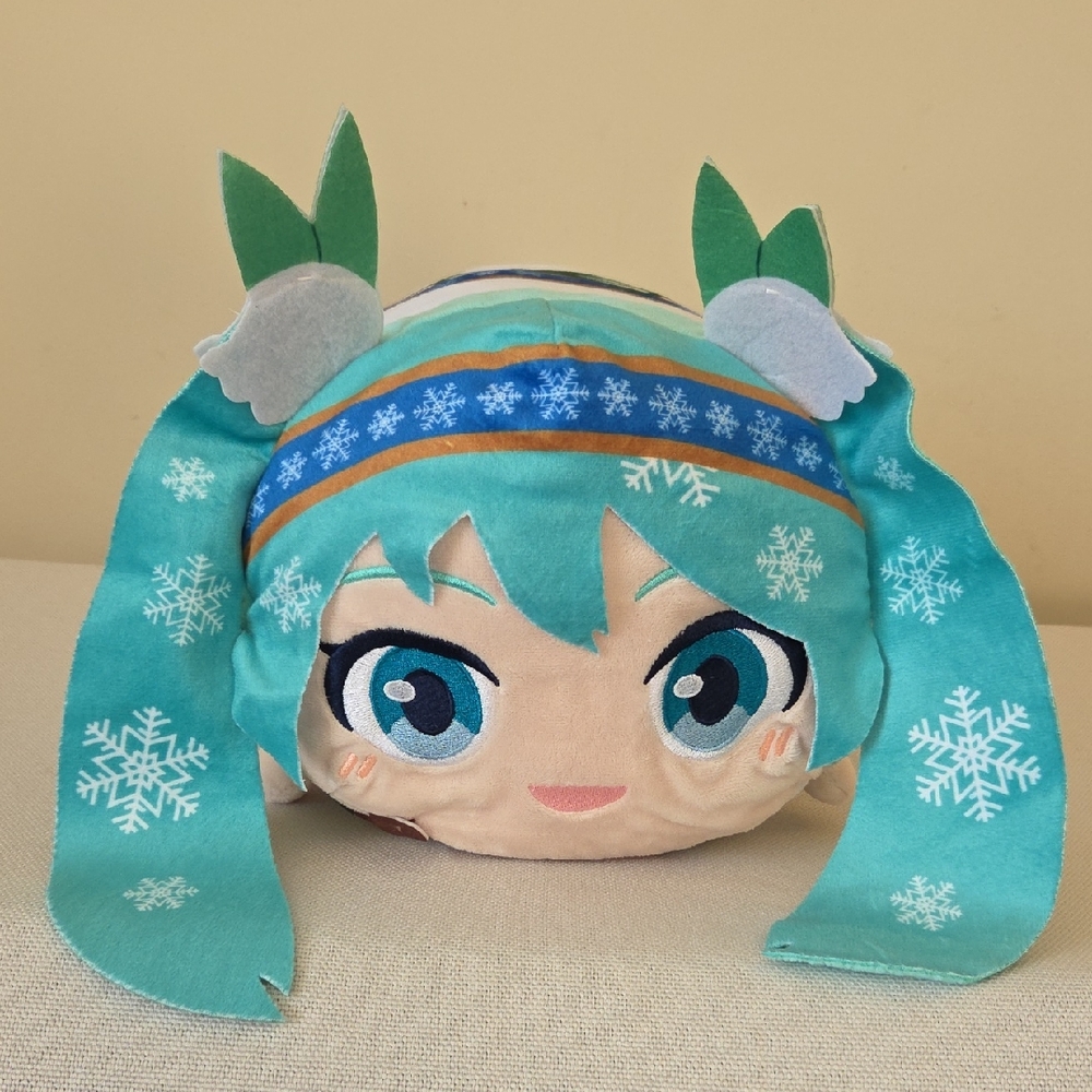 Snow Hatsune Miku Potekoro Max Limited plush 2015 Round 1 Prize NWTs 11"